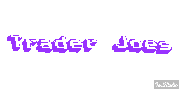 Trader Joe’s Text effect