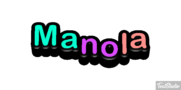 Manola テキスト効果