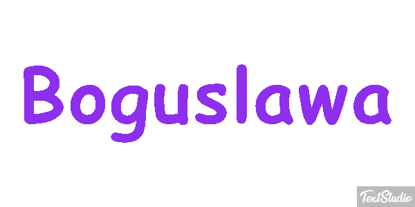 Bogusława Efekt tekstowy