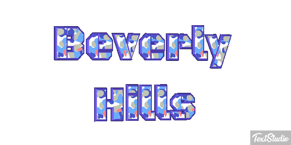 Beverly Hills Tekst effect
