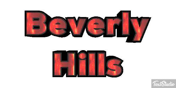 Beverly Hills Tekst effect