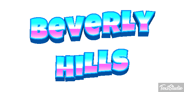 Beverly Hills Tekst effect
