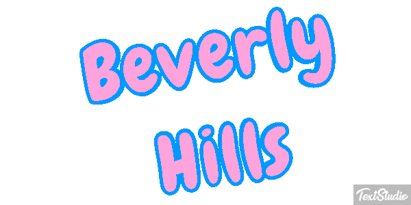 Beverly Hills Tekst effect