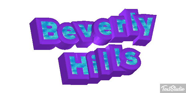 Beverly Hills Tekst effect