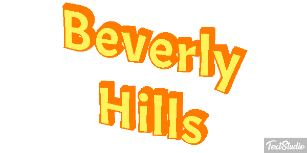 Beverly Hills Tekst effect