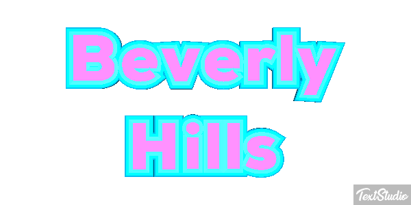 Beverly Hills Tekst effect