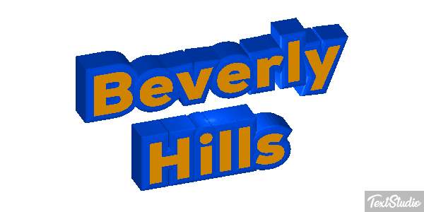 Beverly Hills Tekst effect