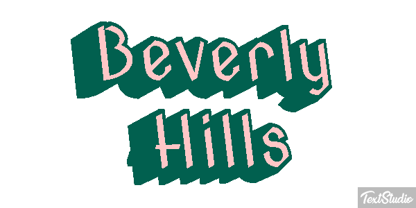 Beverly Hills Tekst effect