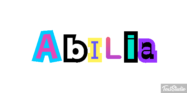 Abília Effetto testo