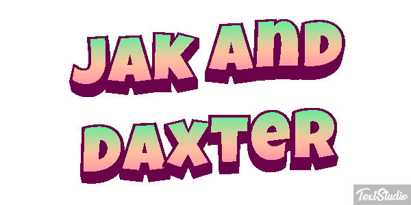 Jak and Daxter Текстовый эффект