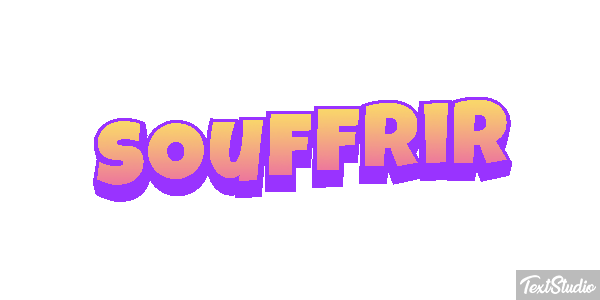 Souffrir Effet de texte