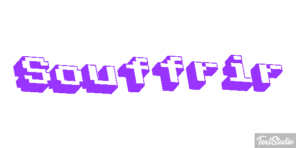 Souffrir Effet de texte