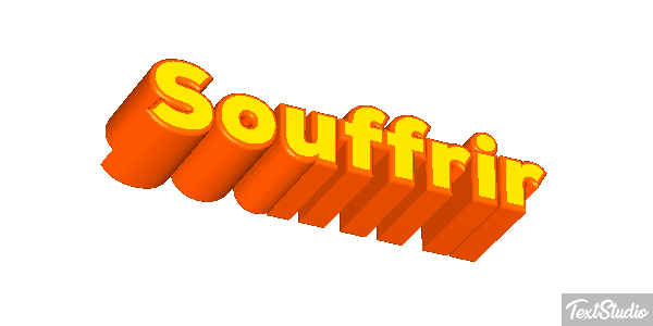 Souffrir Effet de texte