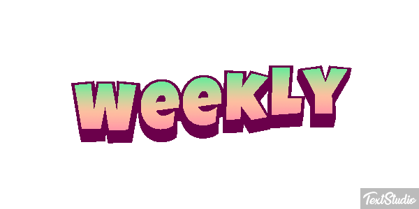 Weekly Text effect