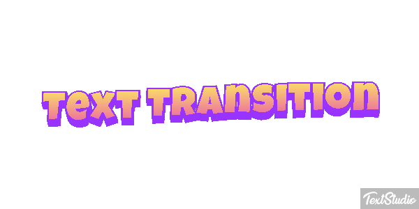 Text Transition Texteffekt