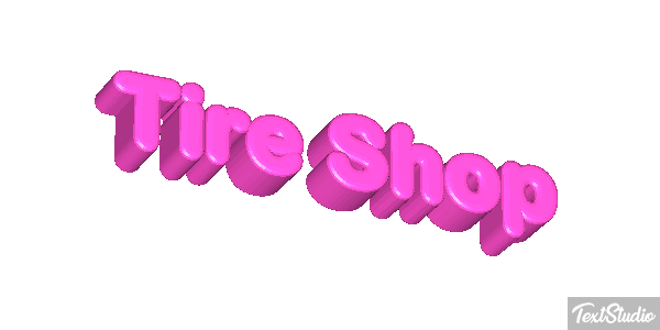 Tire Shop Efeito do texto
