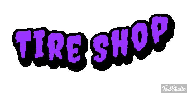 Tire Shop Efeito do texto