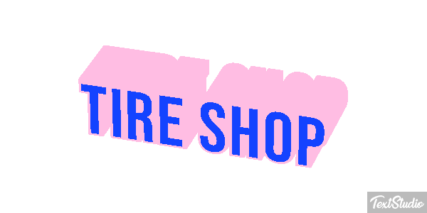 Tire Shop Efeito do texto