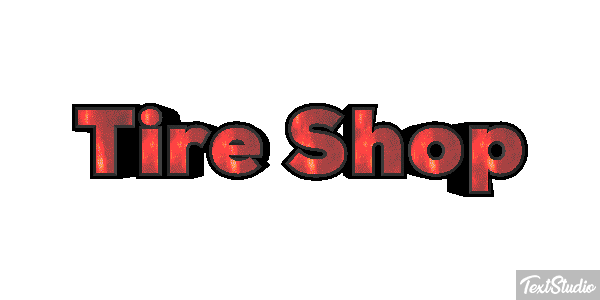 Tire Shop Efeito do texto