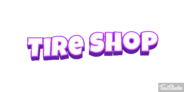 Tire Shop Efeito do texto