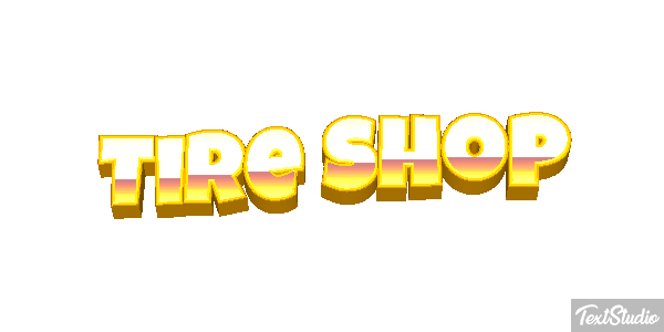Tire Shop Efeito do texto