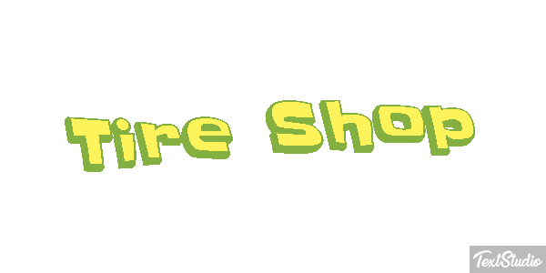 Tire Shop Efeito do texto
