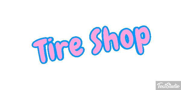 Tire Shop Efeito do texto