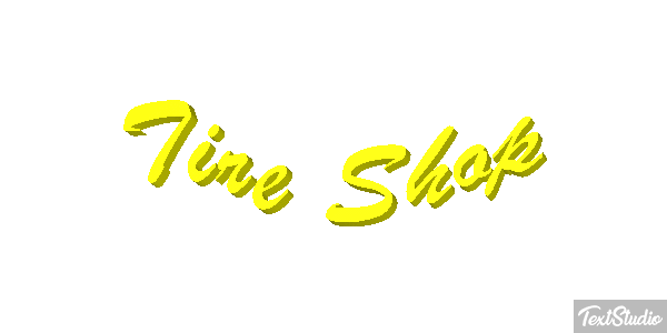 Tire Shop Efeito do texto