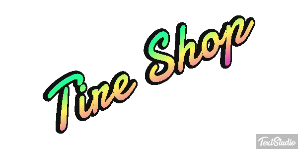 Tire Shop Efeito do texto