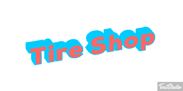 Tire Shop Efeito do texto