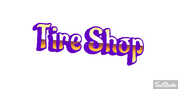 Tire Shop Efeito do texto