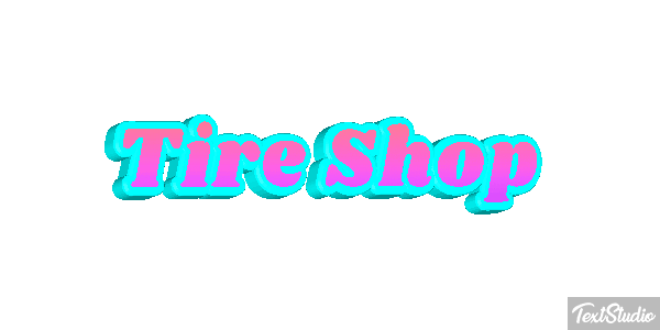 Tire Shop Efeito do texto