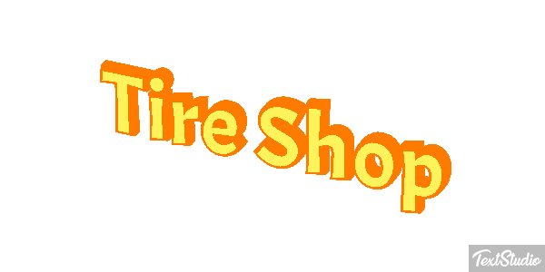 Tire Shop Efeito do texto