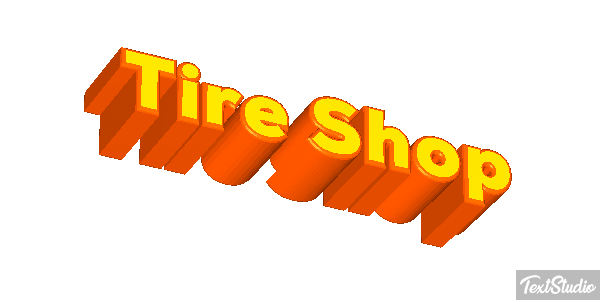 Tire Shop Efeito do texto