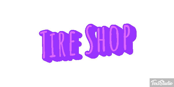 Tire Shop Efeito do texto