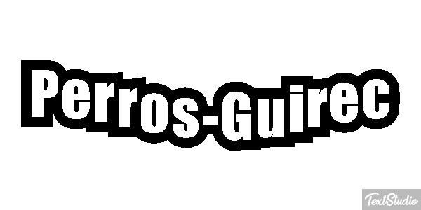 Perros-Guirec Effetto testo