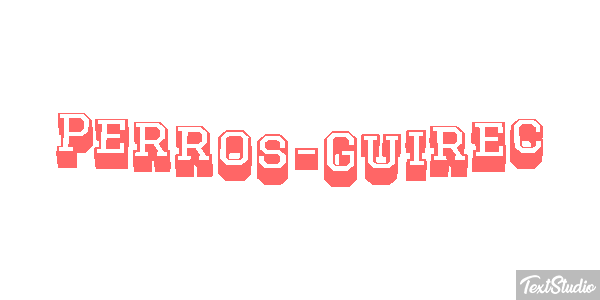 Perros-Guirec Effetto testo