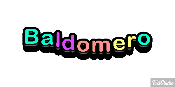 Baldomero Efecto de texto