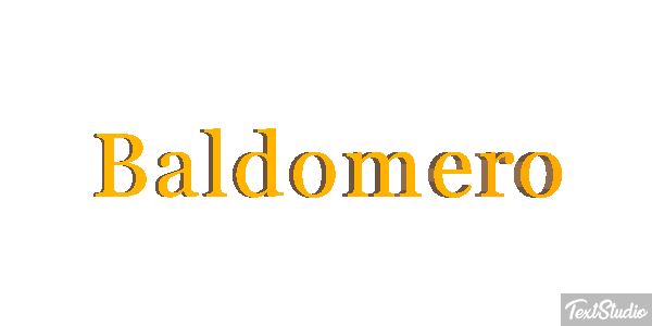 Baldomero Efecto de texto
