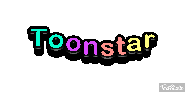 Toonstar Efeito do texto