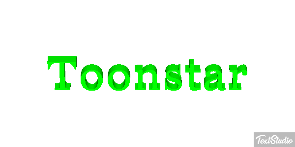 Toonstar Efeito do texto