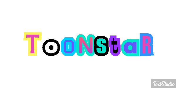 Toonstar Efeito do texto