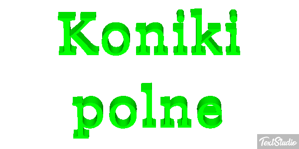 Koniki polne Efekt tekstowy