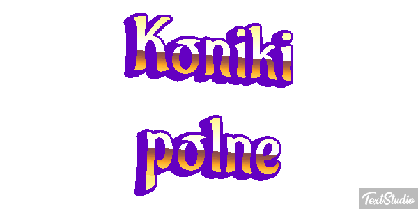 Koniki polne Efekt tekstowy