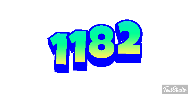 1182 Tekst effect