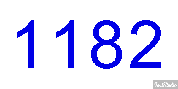 1182 Tekst effect