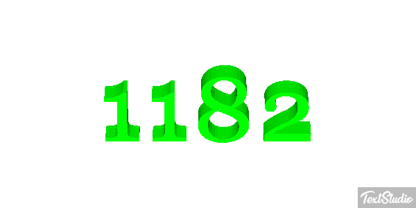 1182 Tekst effect