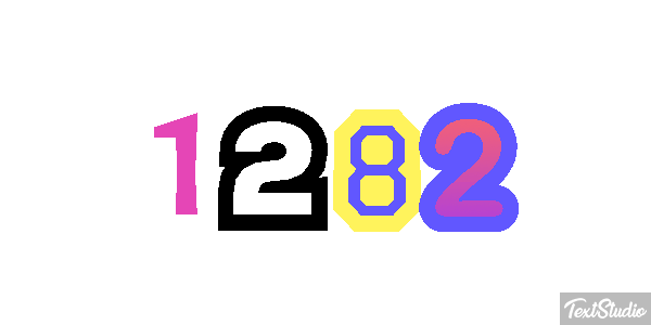 1282 Text effect