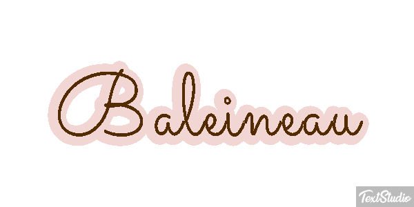 Baleineau Effet de texte