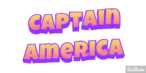 Captain America Effet de texte